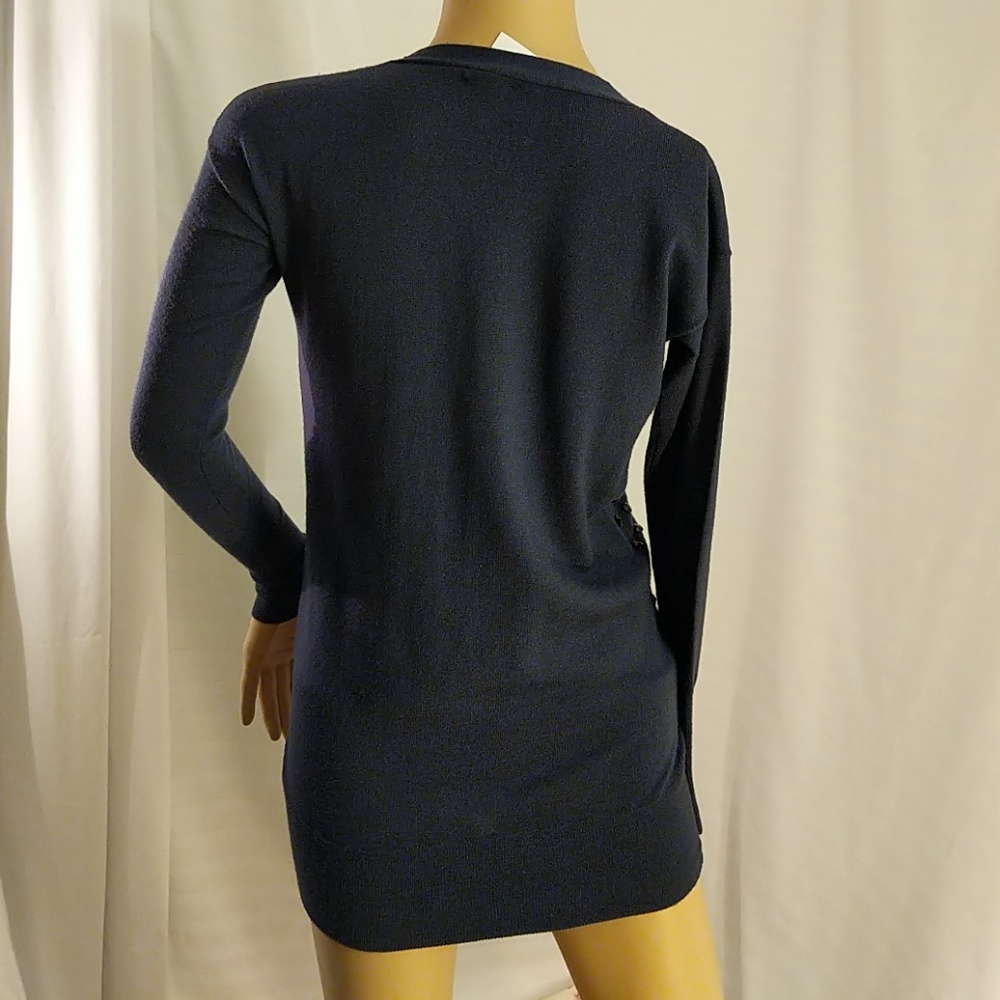 J. Crew Knit Sequin Button Up Duster Cardigan Xs - image 7